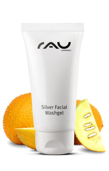 RAU Silver Facial Washgel 50 ml – Gél na čistenie pleti s mikrostriebrom &amp; flavonoidmi